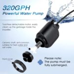 AQQA AQ-038 Aquarium Gravel Cleaner – 6-in-1 Electric Vacuum