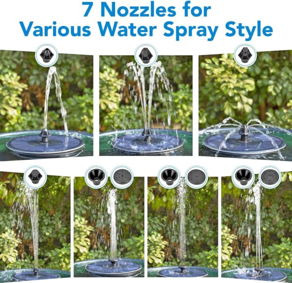 HYGGER HG‑983 Solar Fountain Pump for Garden Pool