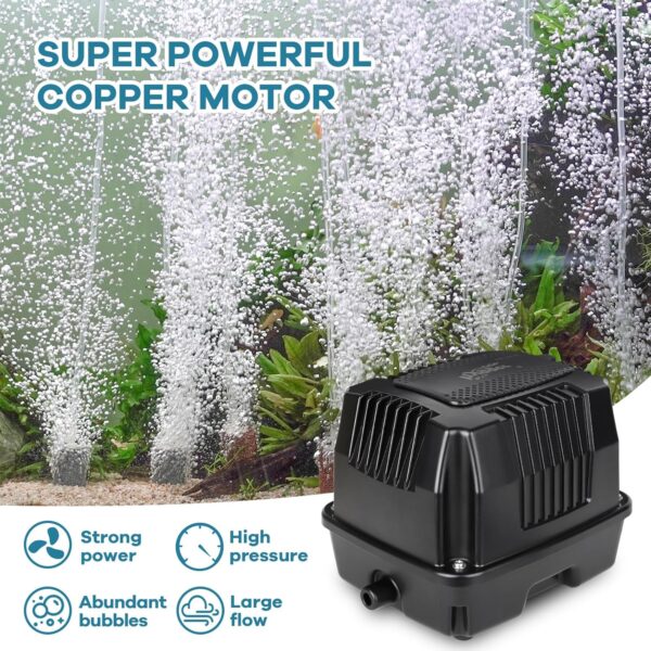 HYGGER HG125‑18W Pond Aerator Pond Air Pump Linear Air Pump